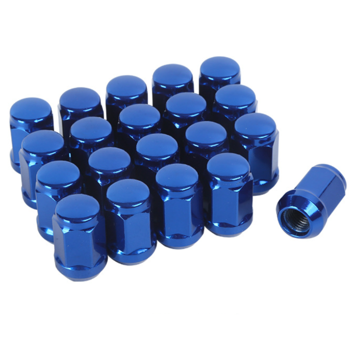 20 x M12x1.5 Wheel Nuts 35mm Fits Toyota Honda Mazda Mitsubishi – Blue Steel Set