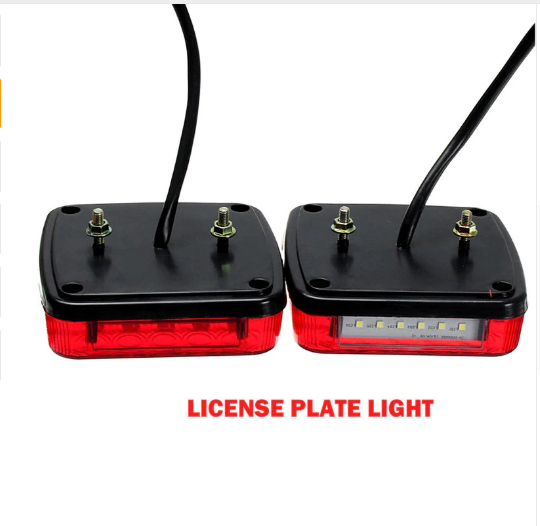 12V Trailer Lights - LED Trailer Lights with Number Plate Light