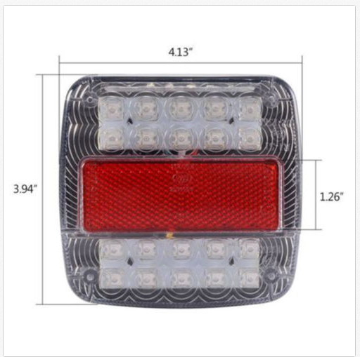 12V Trailer Lights - LED Trailer Lights with Number Plate Light