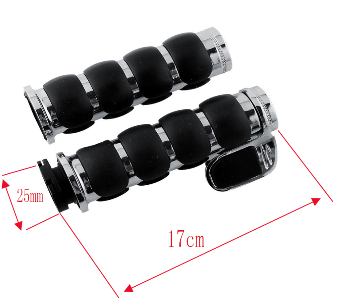 For Harley CNC Motorcycle Handlebar Hand Grips 25mm (1 Inch)