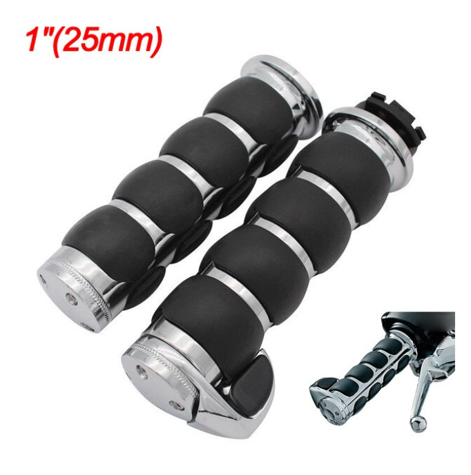 For Harley CNC Motorcycle Handlebar Hand Grips 25mm (1 Inch)