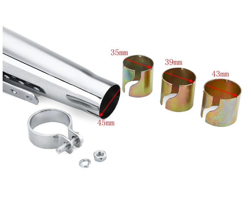 Brand New Motorcycle Exhaust Muffler – Universal Fit for Harley, Honda, Yamaha, Suzuki, Kawasaki, and More