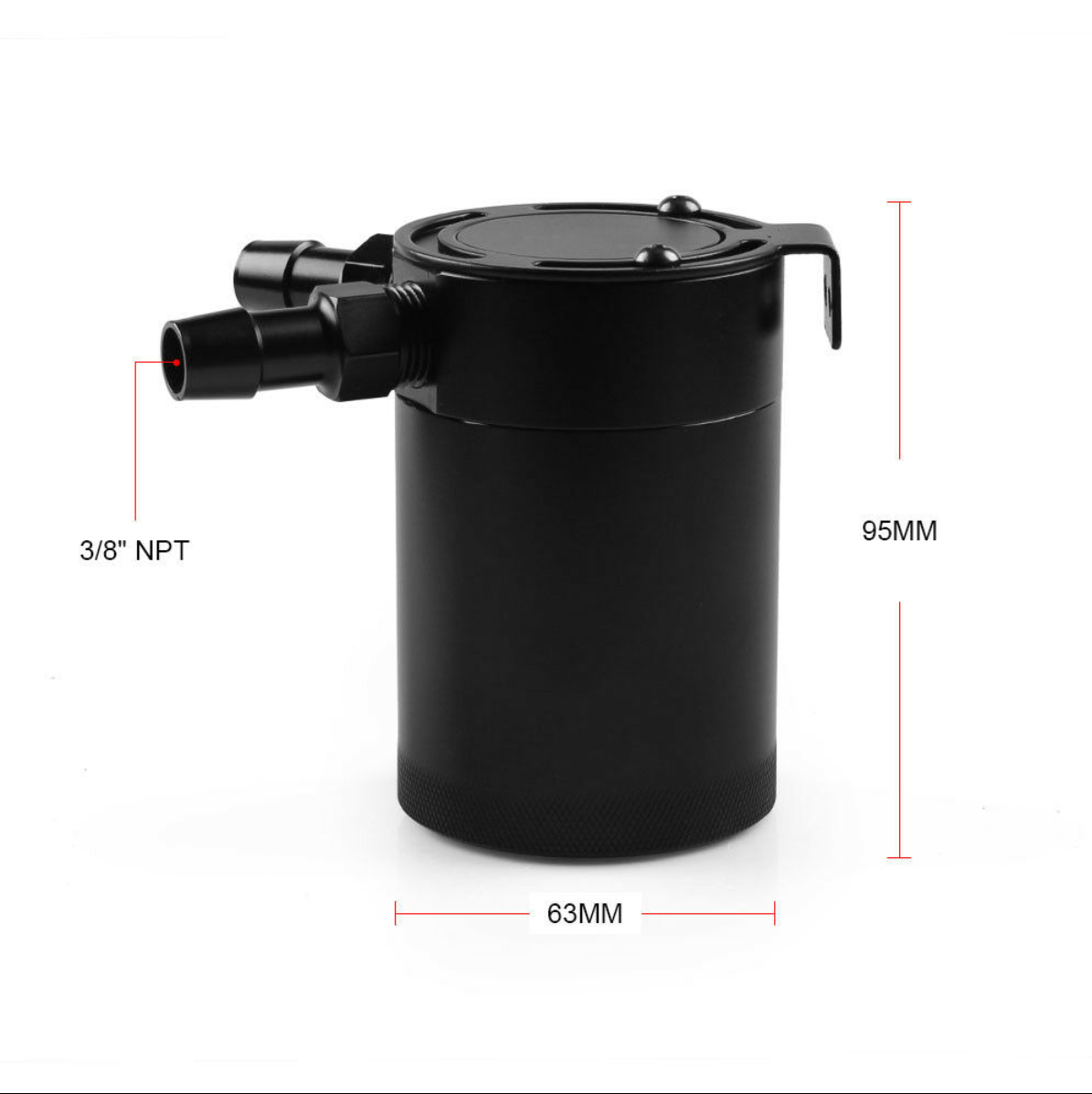 Universal 2-Port Aluminum Alloy Oil Catch Can Tank