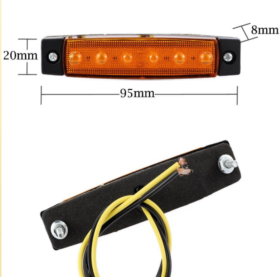 10 PCS Trailer Lights - Truck Lights - Side Marker Lights