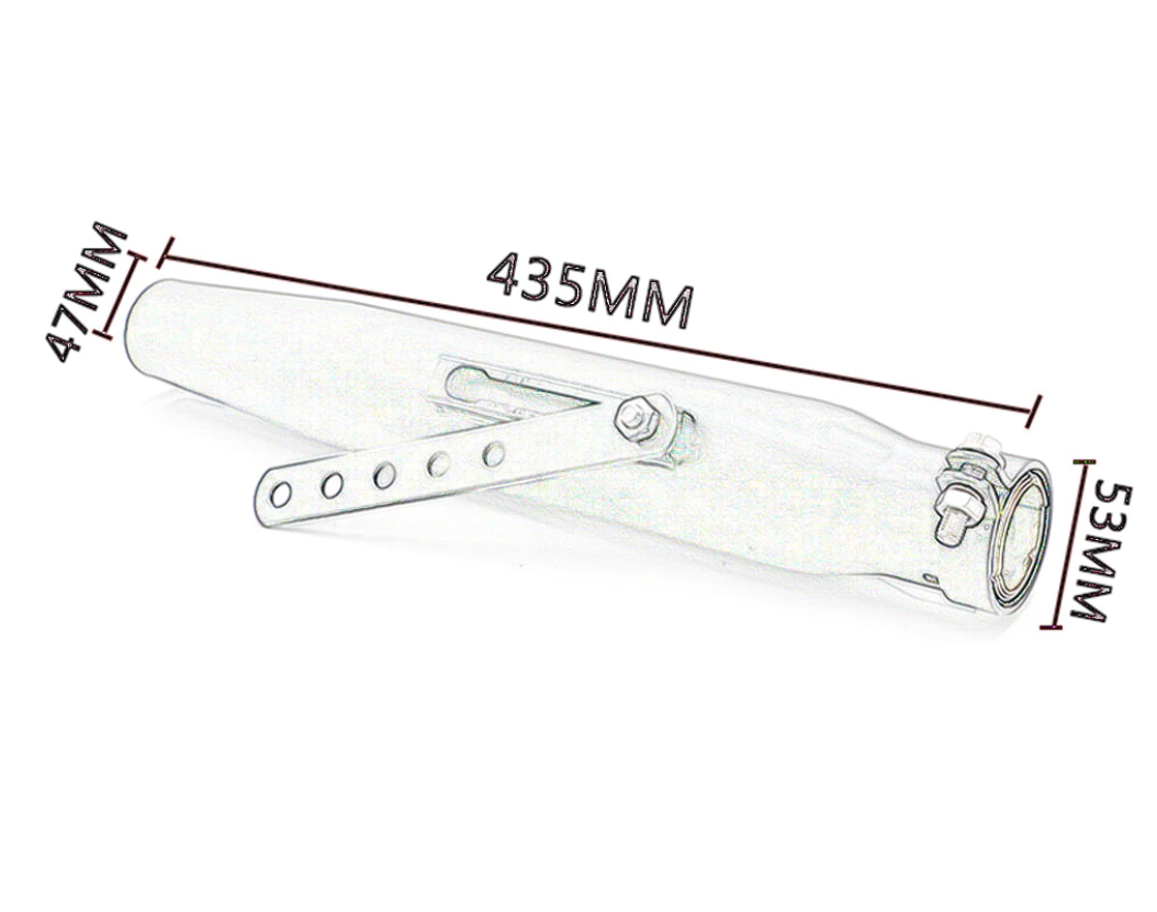 Motorcycle Exhaust Muffler For Honda Harley