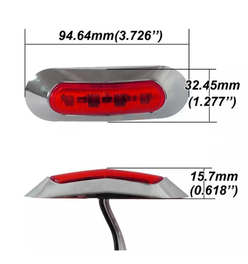 10 PCS Trailer Lights - Truck Lights - Side Marker Lights