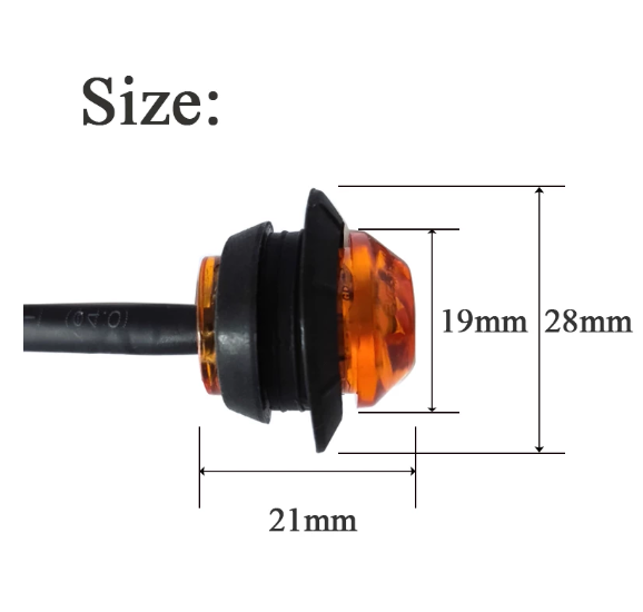 10 PCS Trailer Lights - Truck Lights - Side Marker Lights