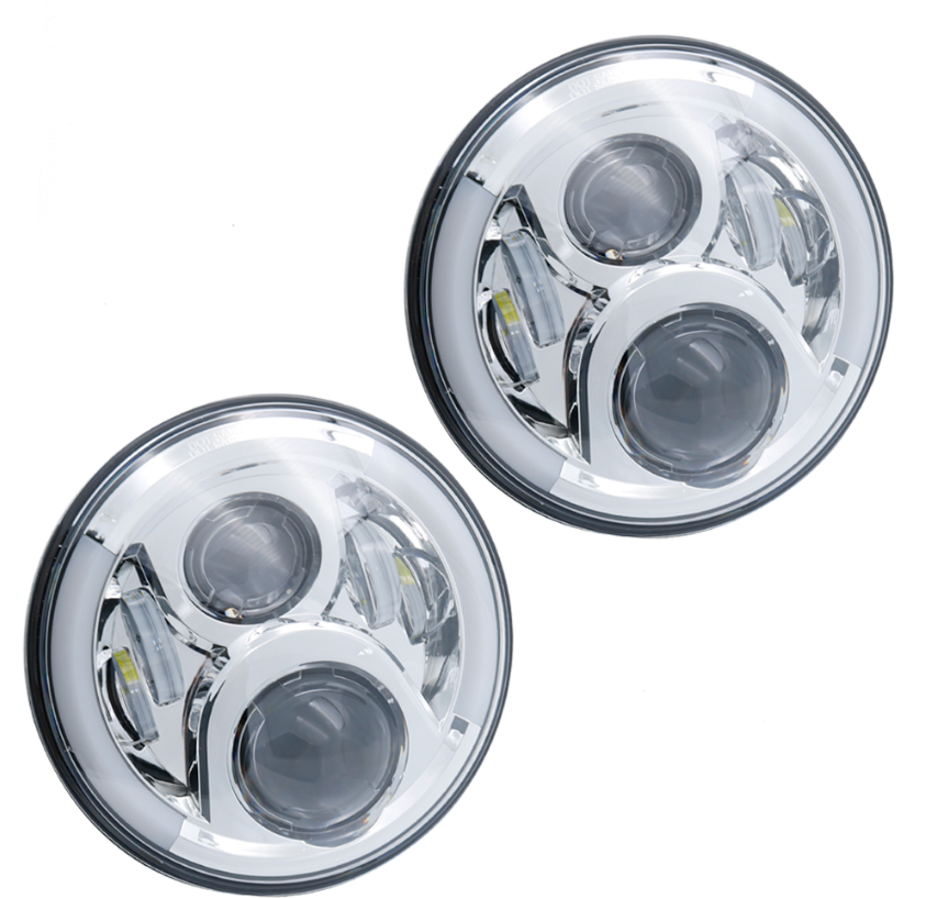 For Harley Headlight 7" LED Motorcycle Daymaker Harley Motorcycle Light