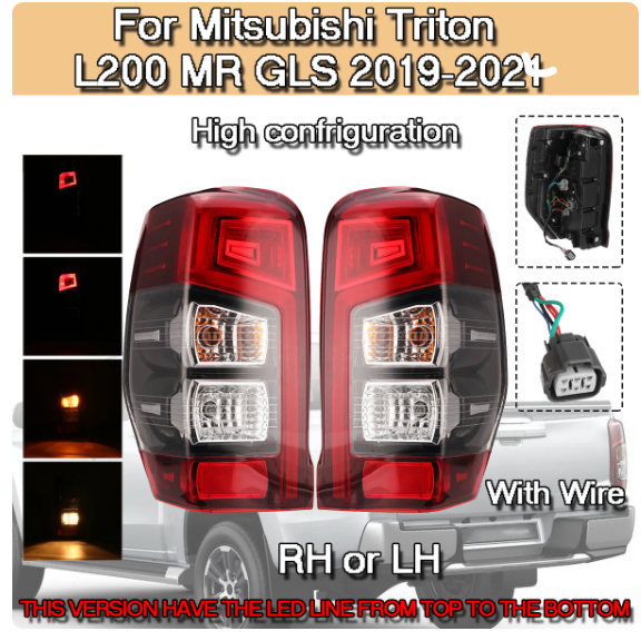 Replacement Mitsubishi L200 Triton Tail Lights 2019+