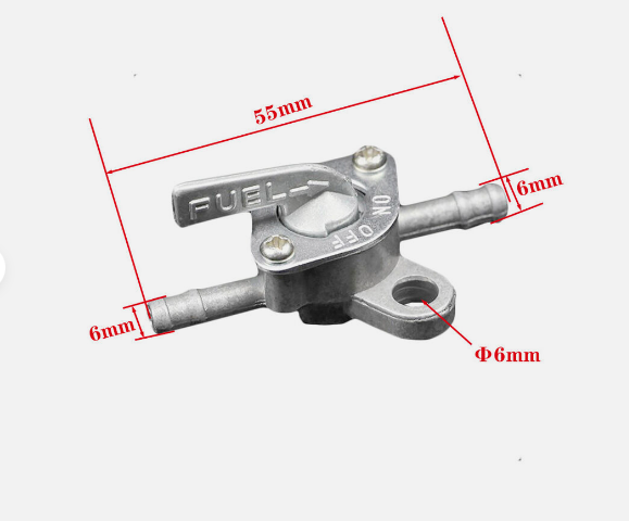 6mm Inline Fuel Tank Tap Filter Petcock Switch PIT PRO Quad Dirt Bike ATV Buggy