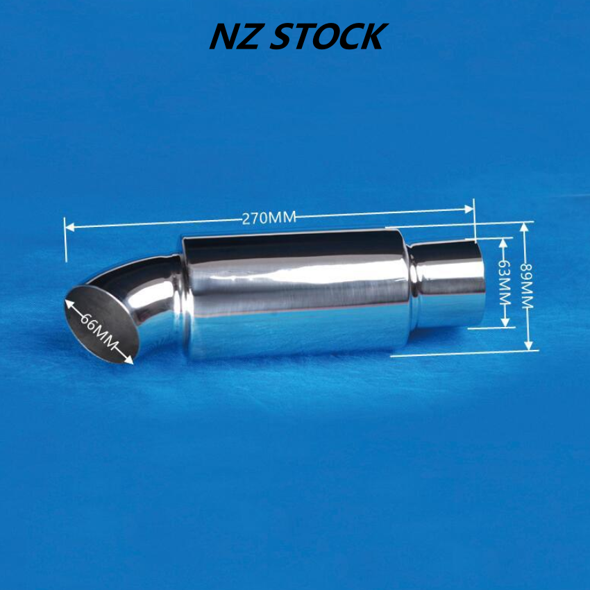 Stainless-Steel Turndown Muffler 63MM