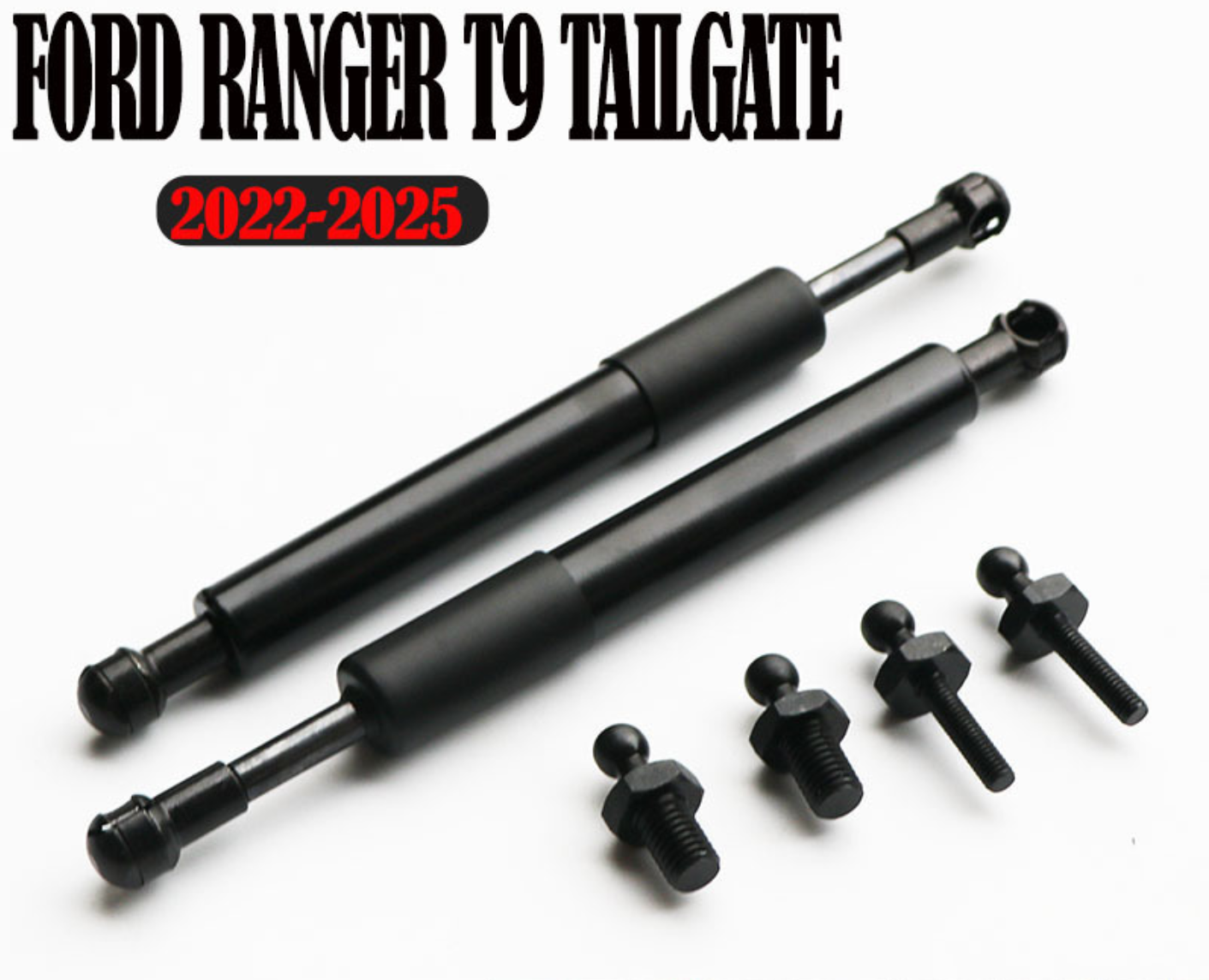 1 Pair Tailgate Slow Down & Easy Up Gas Strut Kits for Ford Ranger (2022-2025)