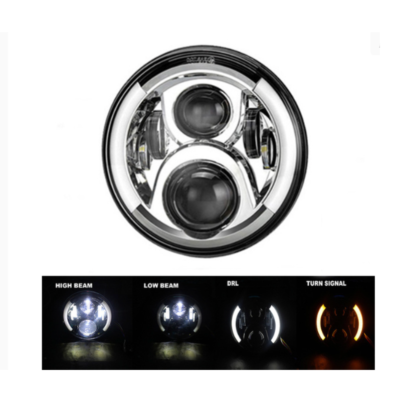For Harley Headlight 7" LED Motorcycle Daymaker Harley Motorcycle Light