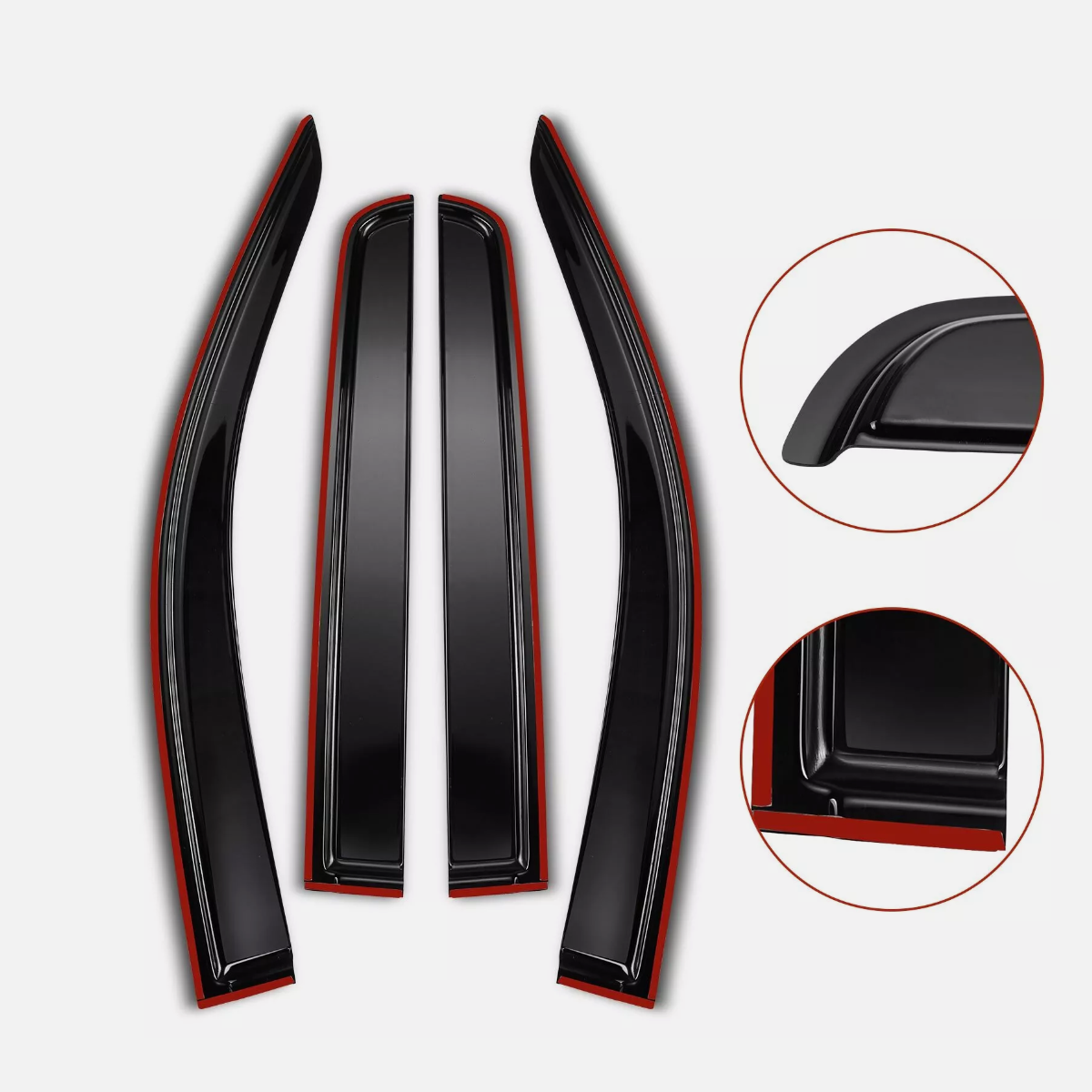 For Navara NP300 D23 Window Visors / Monsoon / Weather Shield 2015+