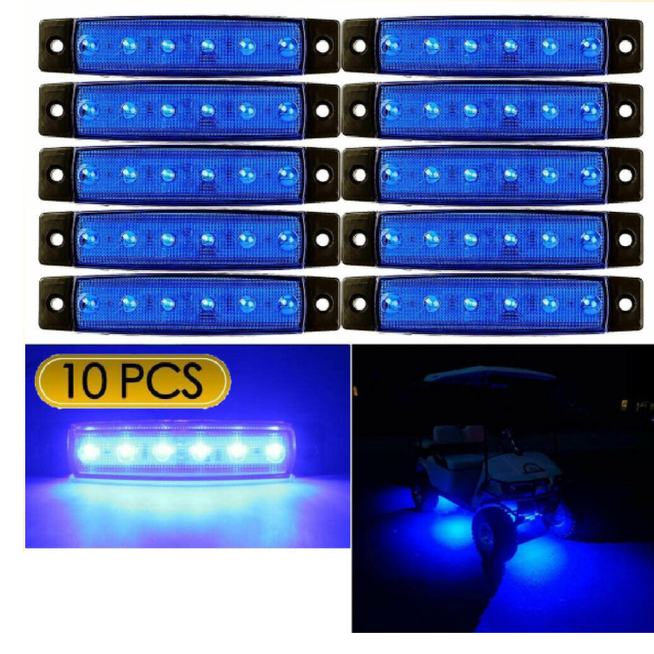 10 PCS Trailer Lights - Truck Lights - Side Marker Lights