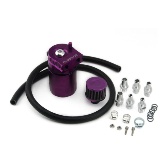 UNIVERSAL Aluminum Alloy Oil Catch Can Tank with Breather Filter