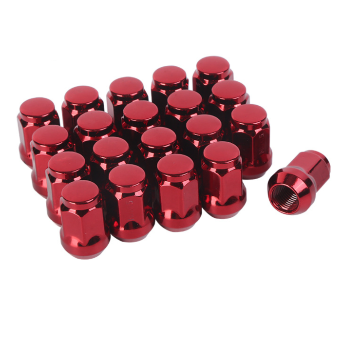 20 x 1/2" Wheel Nuts 35mm for Ford Falcon FG BF BA EL EF EA EB XC XD – Red Steel Set