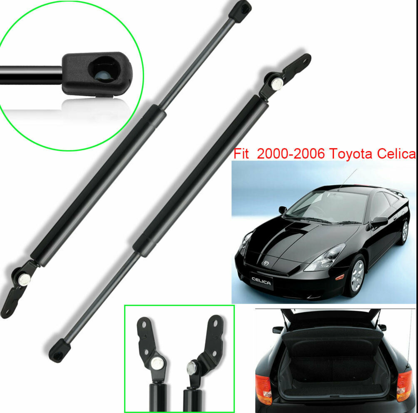Tailgate Gas Struts For Toyota Celica 2000 | Rear Hatch Lift Supports
