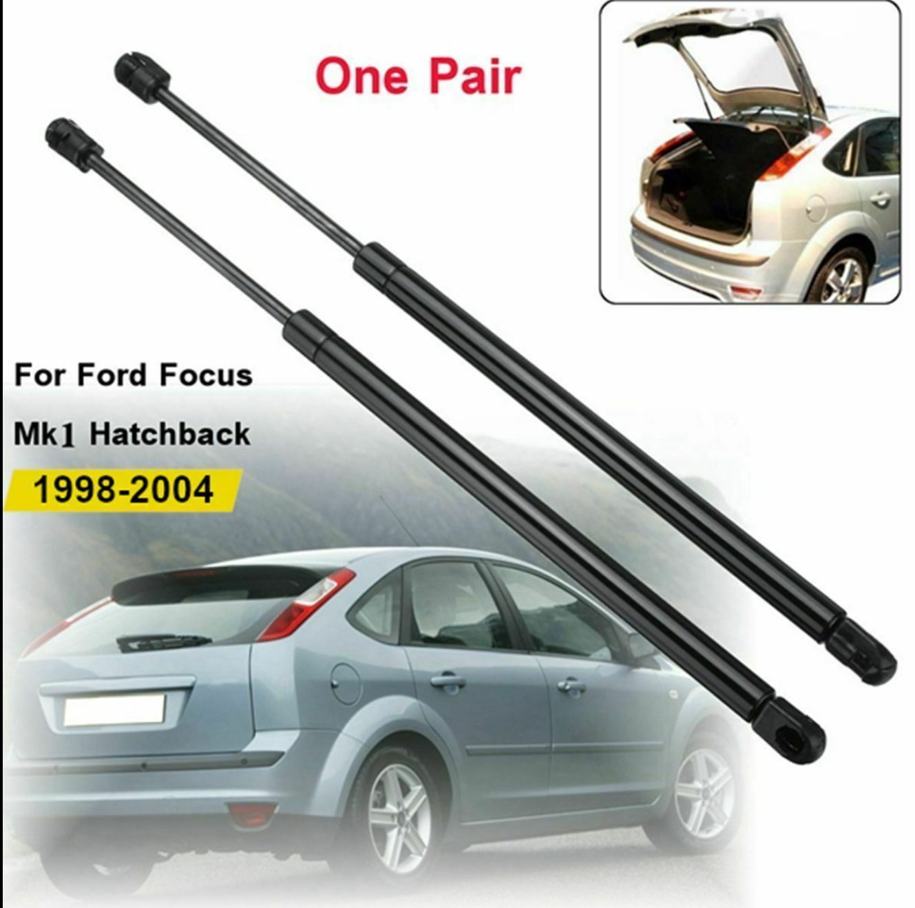 Tailgate Gas Struts for Ford Focus MK1 1998-2004 | Easy Install Rear Lift Supports Replacement