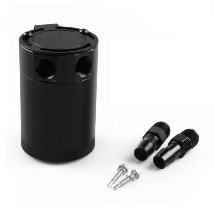 Universal 2-Port Aluminum Alloy Oil Catch Can Tank