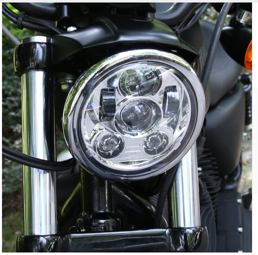 5.75" Black LED Headlight for Harley Sportster – DOT & E-MARK Approved