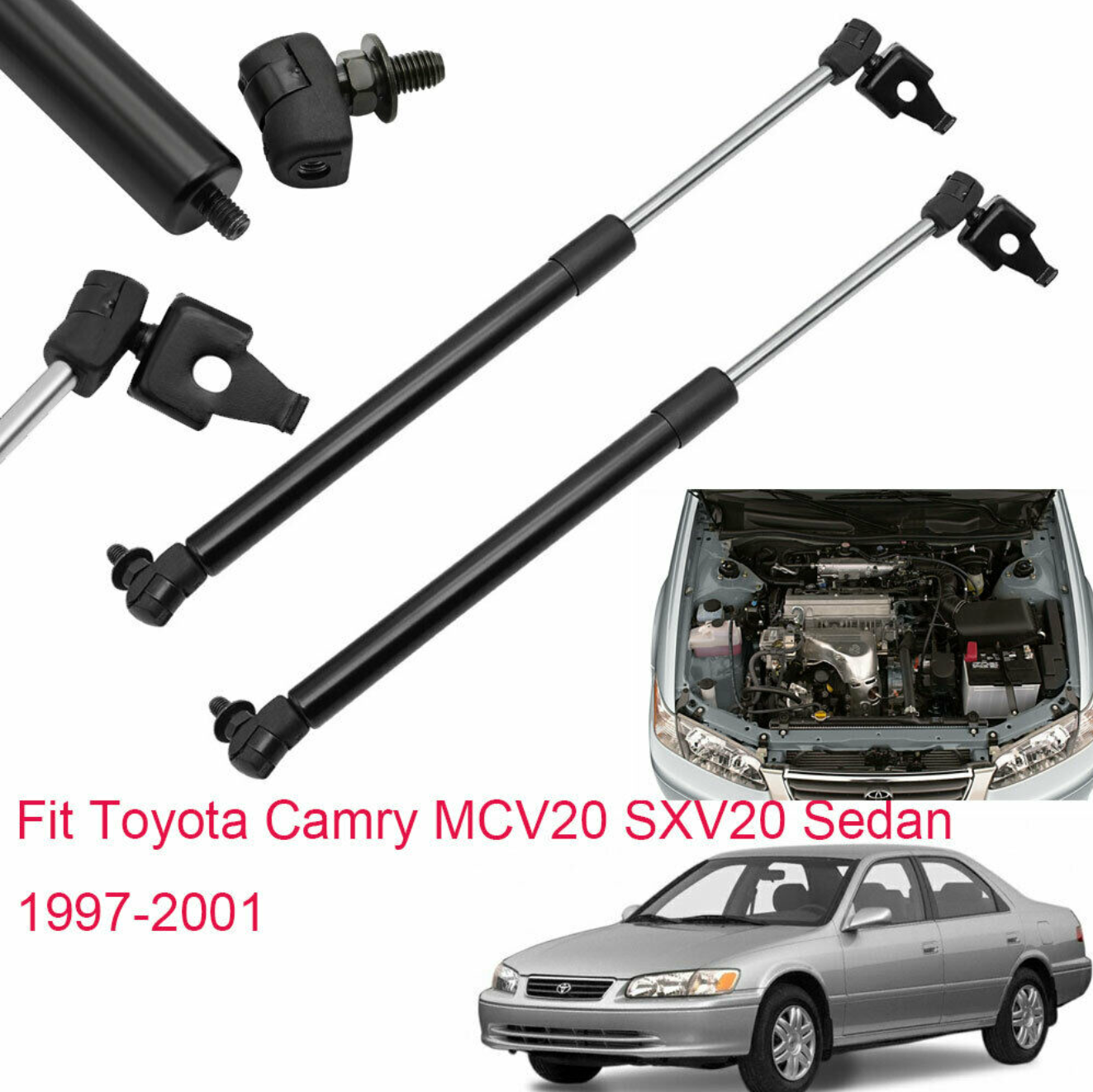 Bonnet Gas Struts For Toyota Camry MCV20 SXV20 1997-2001 Hood Lift Support