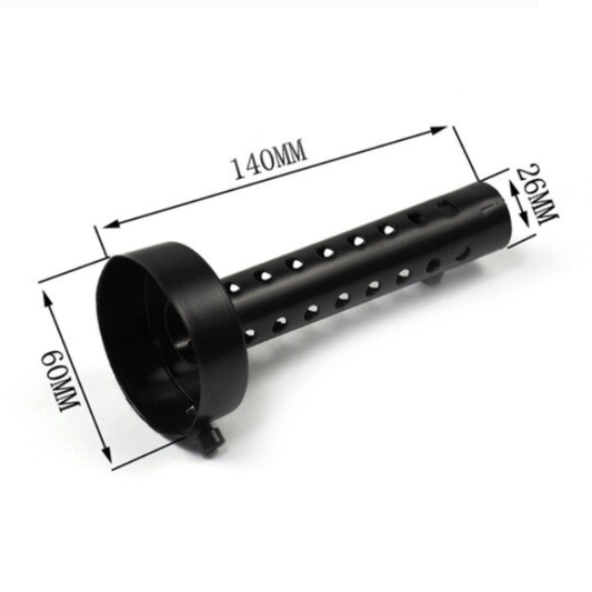 Exhaust Muffler Baffle 60mm – Universal Removable Silencer for Motorcycles black