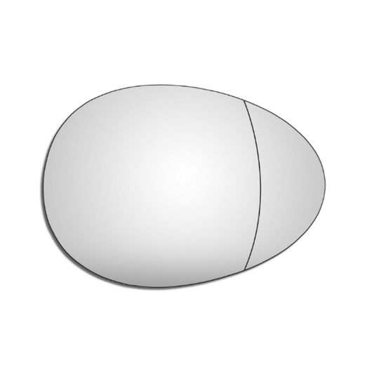 Mirror Glass For RH Heated Mini R55 R56 R57 R58 R59 R60 R61