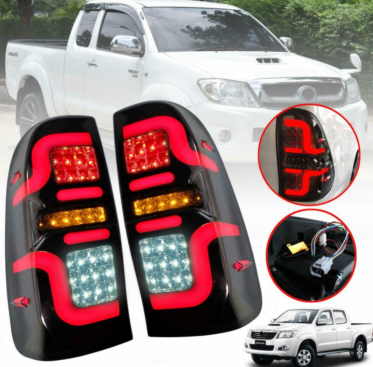 Replacement Toyota Hilux Tail Lights 2005-2014