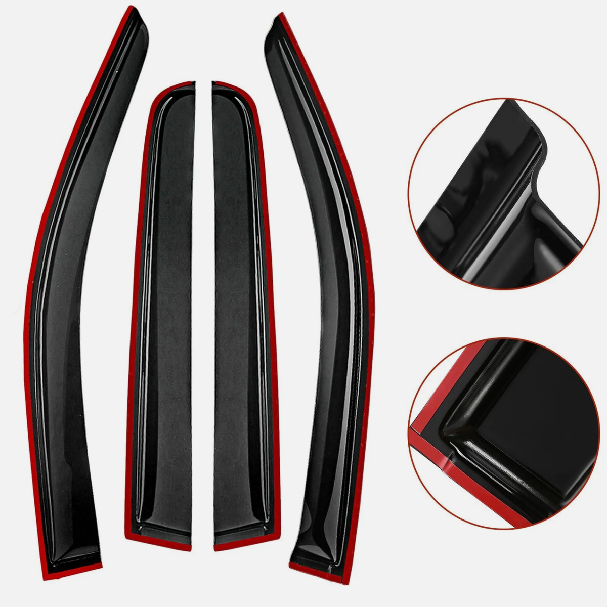 Fits 99-11 Ford Ranger Fixed Window Window Deflector In-Channel Fits 99-11 Ford Ranger Fixed Window Window Deflector In-Channel