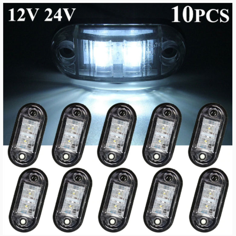 10 PCS Trailer Lights - Truck Lights - Side Marker Lights