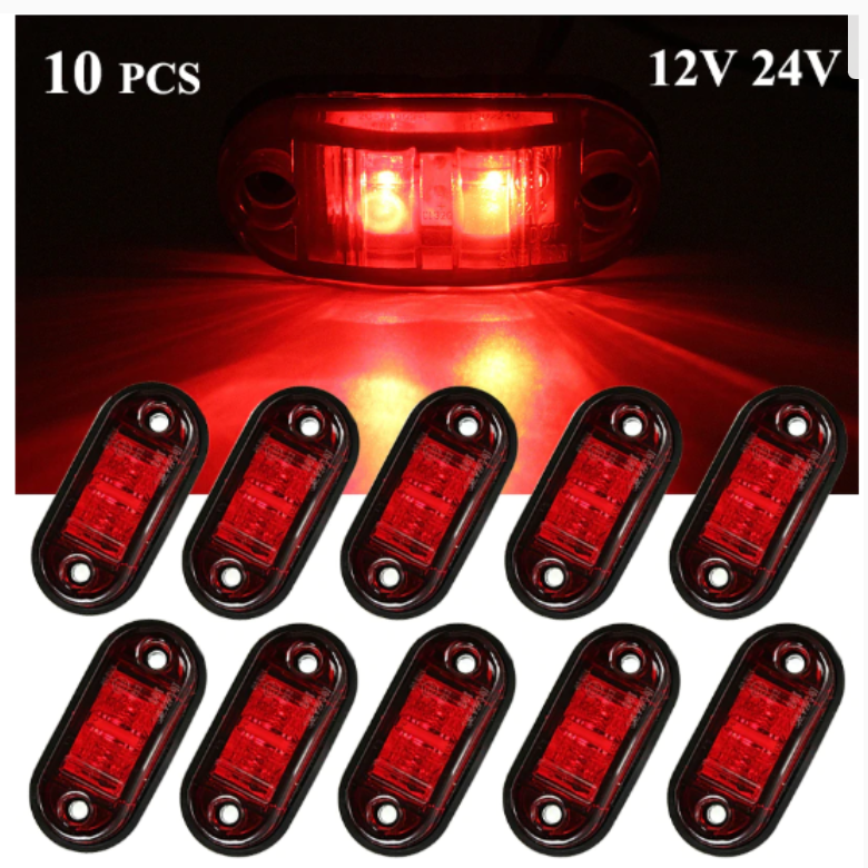 10 PCS Trailer Lights - Truck Lights - Side Marker Lights