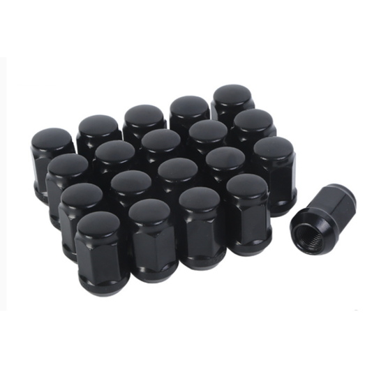 M12x1.25 Black Wheel Nuts – 35mm | Fits Nissan, Subaru, Suzuki, Geely, Fuji & More