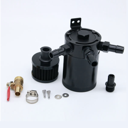 Universal 3-Port Aluminum Alloy Oil Catch Can Tank