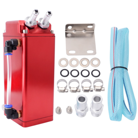 Universal Aluminum Alloy Oil Catch Can Tank – Red, 750ml Capacity