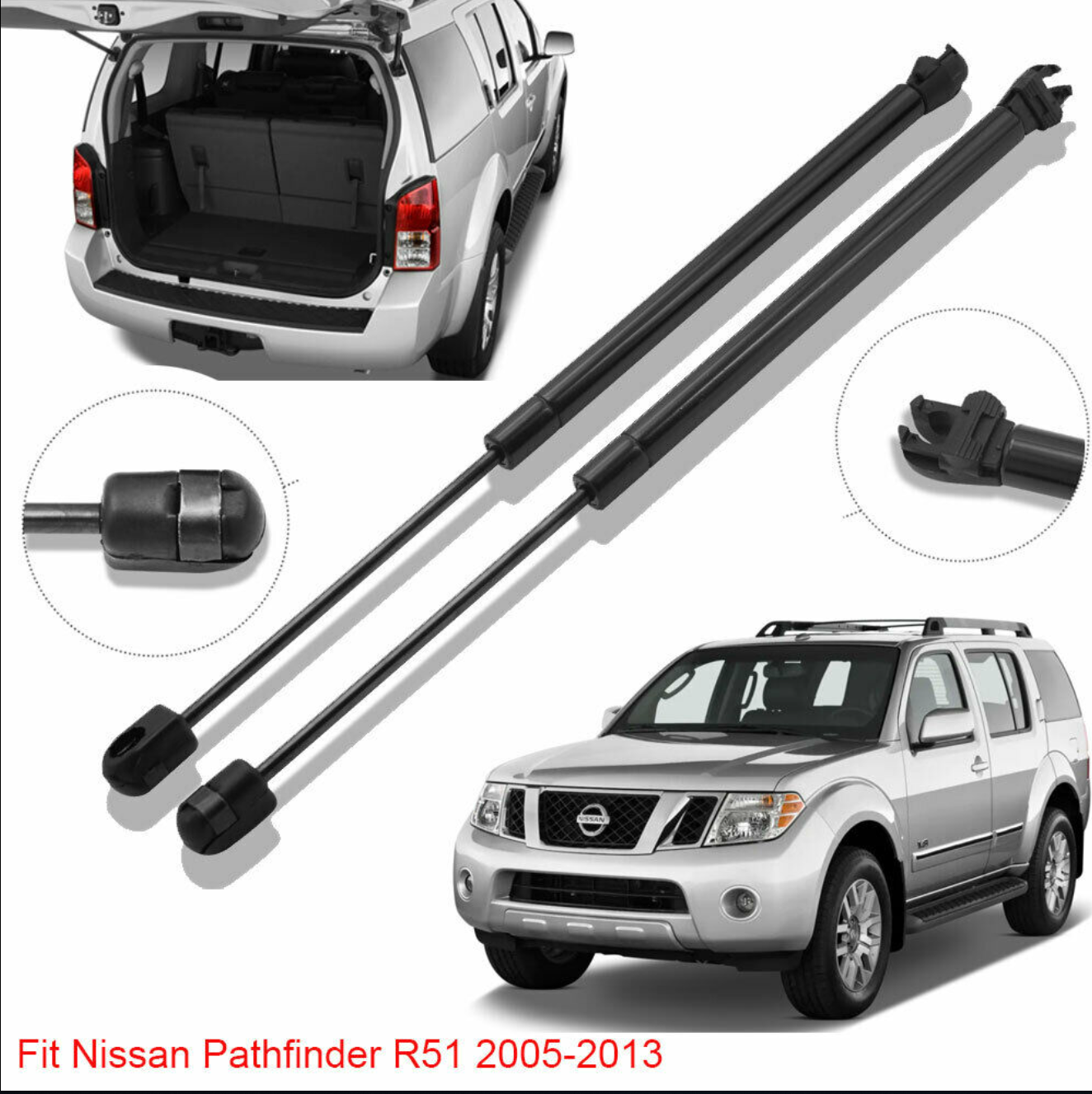 Window Gas Struts for Nissan Pathfinder R51 2005-2013
